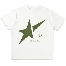 半袖Tシャツ 男女 ヒップホップスタイル ビジュアルプリント
