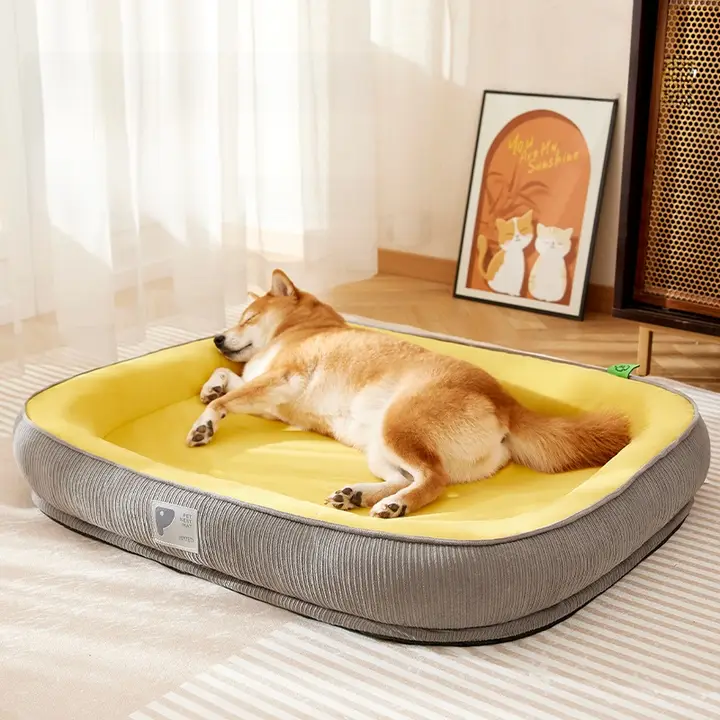 夏用取り外し可能な犬用マット【中小型犬・コーギー・快適な睡眠】（セットアップ対応）