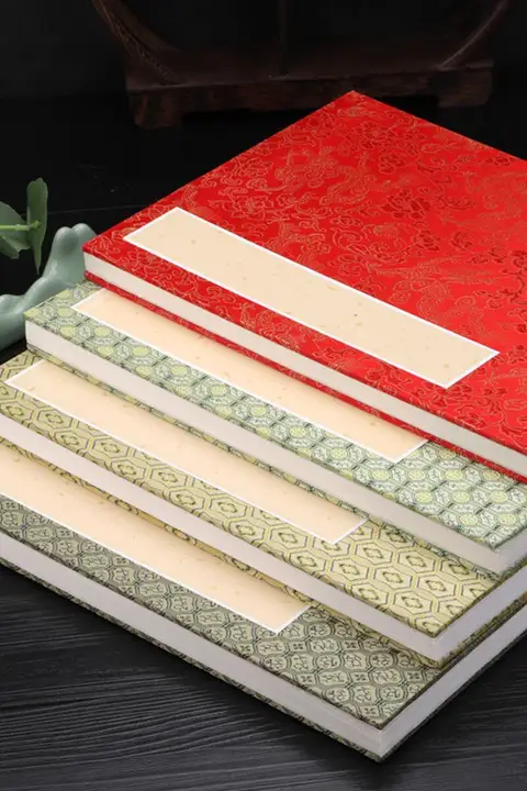 半生半熟宣紙折りたたみノート【旅行用・スタンプ収集・書道用】
