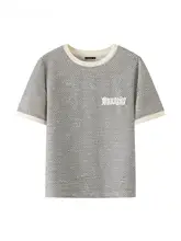 夏用丸首短袖Tシャツ【女性用・スタイリッシュ・シンプルデザイン】（セットアップ対応）