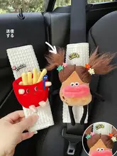 可愛いデザインの安全ベルトショルダーパッド【高級感ある柔らかさ・汎用タイプ】（セットアップ対応）