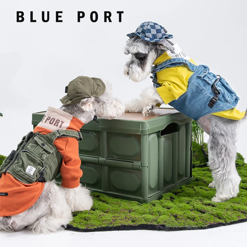 blueport 中小型犬用工事風ベスト：キャンプやアウトドアで安心な通気性と洗濯可能なデザイン