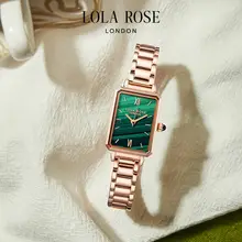 腕時計 レディース グリーン文字盤 ヴィンテージ 誕生日プレゼント「Lola Rose」