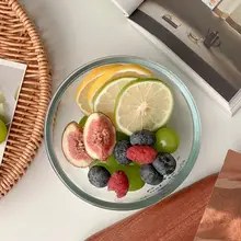 おしゃれなガラスボウル【家庭用・ご飯・果物サラダ・ヨーグルト・デザート用】