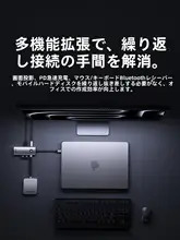 Orico 多機能 ドッキングステーション Type-C 4K 60Hz HDMI USB3.0 3画面同時表示 MacBook対応 ノートPC