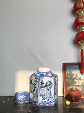 手描きの陶製花瓶【水耕栽培用・粉彩・中式装飾】