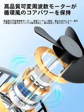 車載USBファン【二頭タイプ・冷却機能・12V/24V対応】