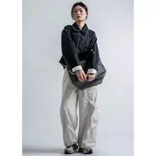 ヴィンテージ風ゆったりショートデニムジャケット【カジュアル・女性用・小柄対応】