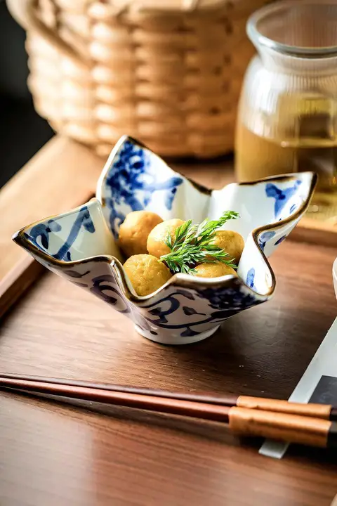 美しい青花瓷のデザートボウル【高級感ある家庭用・和風食器】