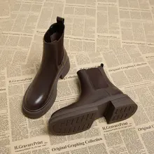 流行のショートブーツ【厚底・チャンキーヒール・チェルシーブーツ】