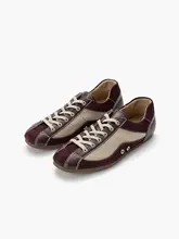 クラシックT型トレーニングシューズ【通気性・牛革コンビネーションデザイン】