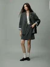 shyshy レディース 2色スーツセット【クールなジャケット・ミニスカート・しわになりにくい素材】