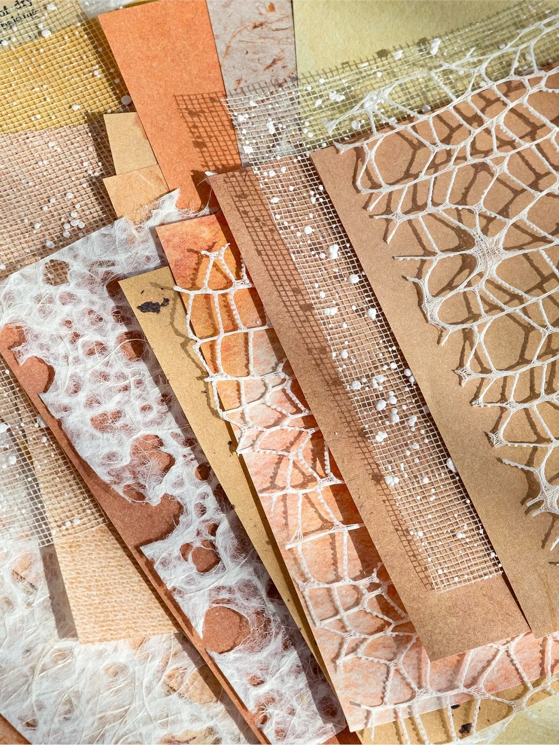 ロマンティックなミックス素材手帳用落水紙：アートデコ風のペーパーロマンスを実現
