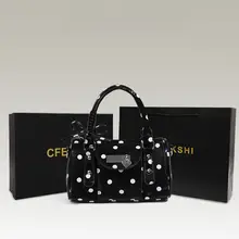 ボストンバッグ レディース 水玉 斜め掛け ショルダー 手提げ 上品 「CFEIKSHI」