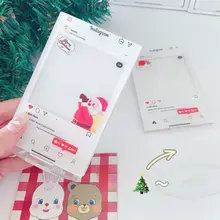 アクリル製クリスマスカードスタンド【インスピレーショナルデザイン・写真展示ラック・ポラロイド対応】