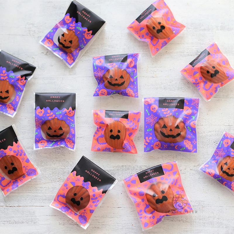 ハロウィン用包装袋：多彩な日式スタイルで焼き菓子・スナックを効率的に密封