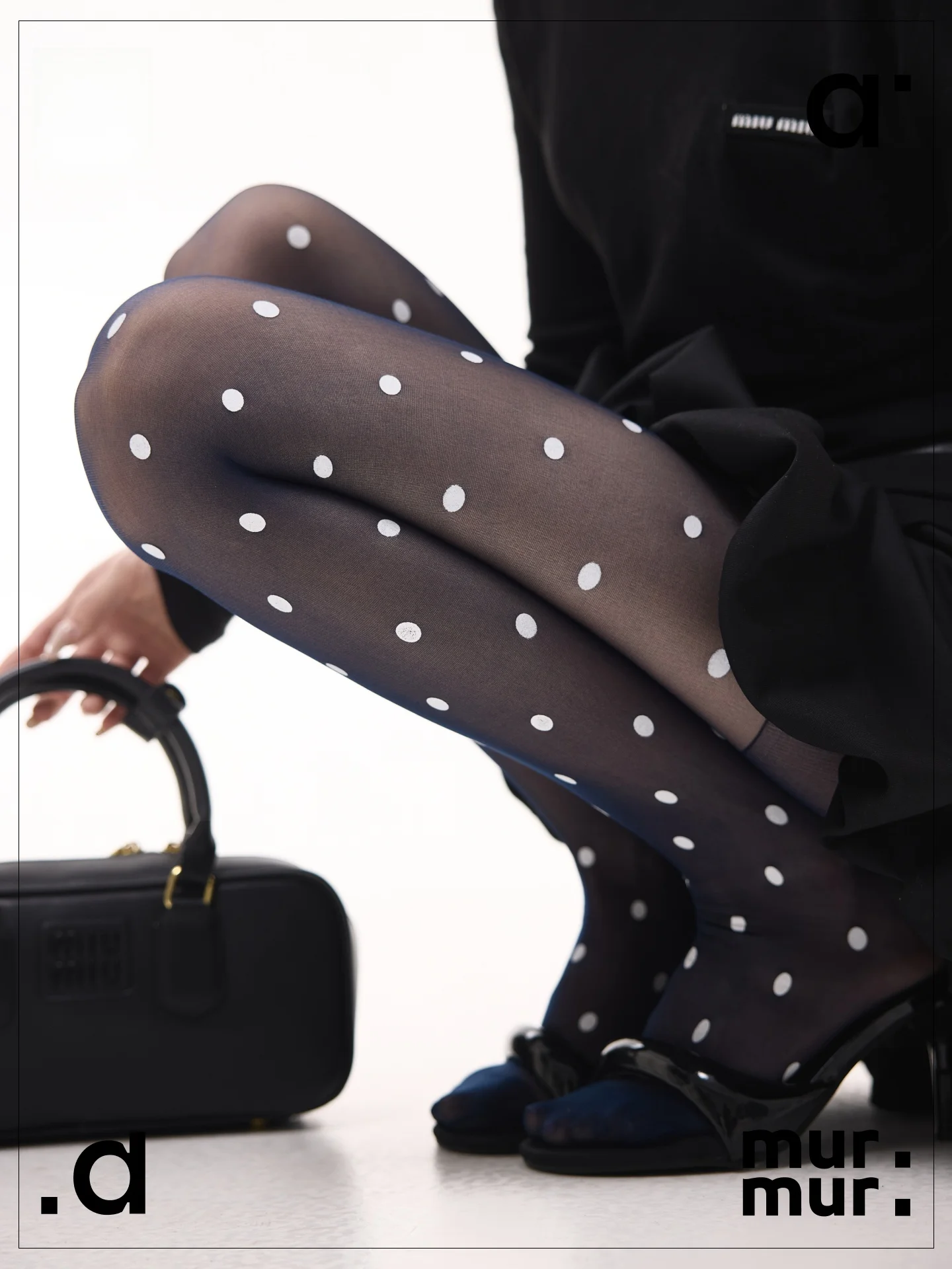 thigh highs をどう選ぶ？レトロなドットデザインが魅力のシースルータイツで、日常のスタイルを一気にアップデート