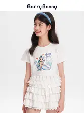 子供用マーメイドプリント半袖Tシャツ【カジュアル・ラウンドネック】