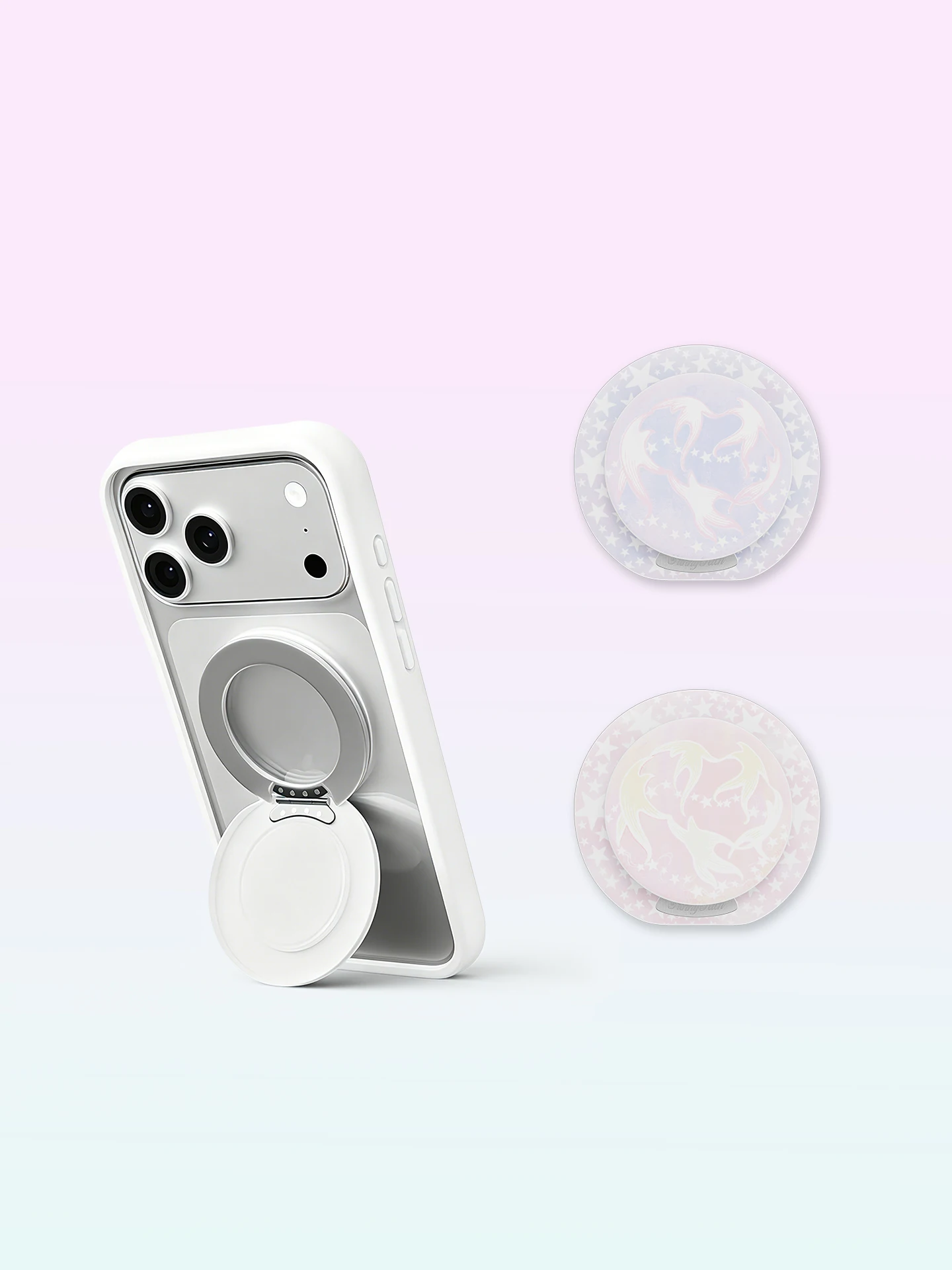 FUNNY RICH 星型マグネットスマホスタンド：折りたたみ式で安定したスマホ支えの実用性