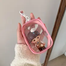 PVC透明収納ポーチ【お出かけ用・フィギュア展示・小物整理・女性向け】