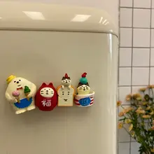 冷蔵庫用マグネット 猫 トースト 可愛い 磁気装飾
