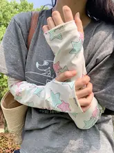 涼しさと日焼け防止！薄手のUVカットアームカバー【通気性・女性用・夏季アウトドア】