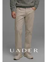 ストレートパンツ メンズ カジュアル 快適 きれいめ 上品 ビジネス 通勤 オフィスカジュアル 春秋 「UADER」