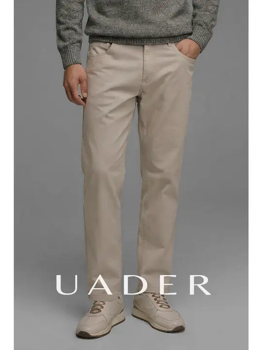 ストレートパンツ メンズ カジュアル 快適 きれいめ 上品 ビジネス 通勤 オフィスカジュアル 春秋 「UADER」