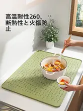 シリコン製 吸水マット【キッチン用・食器・鍋・テーブル用・防水】