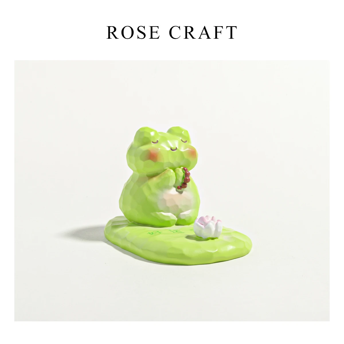 ROSE CRAFT モバイルスタンド 可愛いデスクトップ装飾：感情の安定と幸運を呼び込むオフィス小物