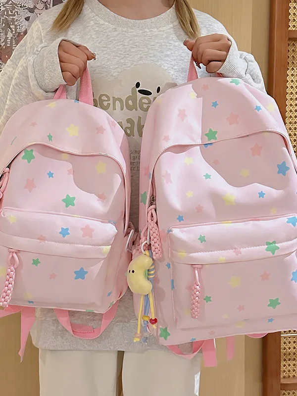小学校通学で女の子に合うおしゃれリュックコーディネート：ConeKoery 大容量インスタ風スクールバッグ