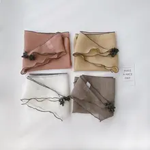 高品質薄手スカーフ【防風・保温・三角形デザイン】