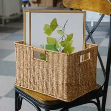 北欧風のクリエイティブな収納バスケット【シンプルデザイン・食料品や衣類、書類の整理に最適】