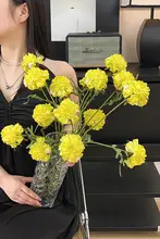 リアルなフェイクフラワーの松虫草ディスプレイ【ウエディング背景装飾用】