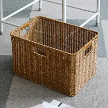 北欧風のクリエイティブな収納バスケット【シンプルデザイン・食料品や衣類、書類の整理に最適】