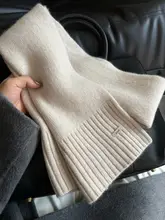 極上の柔らかさ！100%羊毛製ニットスカーフ【秋冬用・男女兼用・カジュアル】