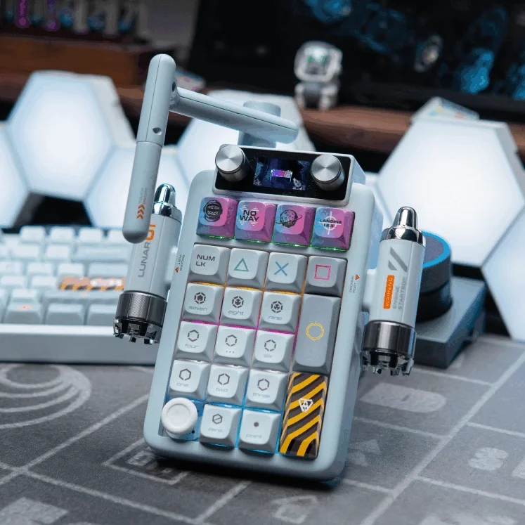 KeysMe Lunar02 ワイヤレス三モード メカニカルキーボード【タマイズRGB・コンパクトテンキー】