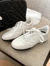 牛革製 厚底カジュアルスニーカー【菱形デザイン・女性用・デザインシューズ】