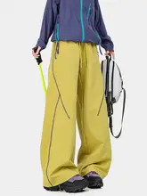 撥水加工のカラーブロック・ストレッチアウターパンツ【男女兼用・春夏用・防風・登山用】