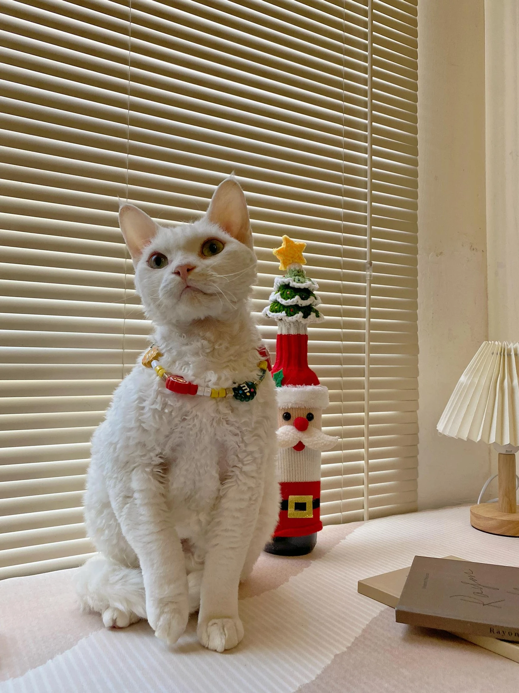ペット用クリスマス雰囲気ネックレス：犬・猫・テディベア向けのフォトプロップスデザイン