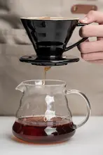 手軽に楽しめるコーヒーセット【陶製フィルター・高硼硅ガラスシェアポット・304ステンレス製ドリップポット】