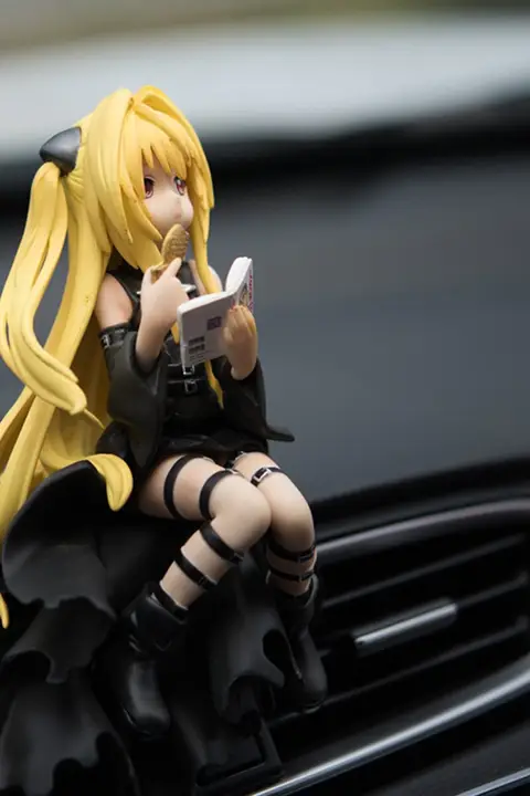 アニメキャラクター関連グッズ 金色の影形態 鯛焼き風フィギュア【車載用ディスプレイ】