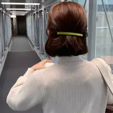 ショートヘア用の後頭部低めポニーテールクリップ【半分留め・ヘアアレンジ】