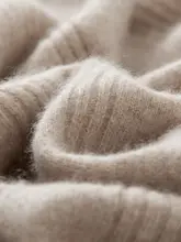 山羊绒製 丸首ロングドレス【高ウエスト・Aライン・通勤用】