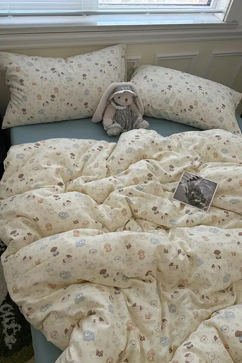 ランモン Aクラス 全棉ダブルガーゼ4点セット【1.8m ベビーレベル・純綿・シーツ付き】