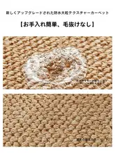 防水カーペット【リビング用・お手入れ不要・洗濯機対応・ソファやベッドサイドに最適】