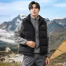 フード付き ダウンベスト【メンズ・ショート丈・秋冬用】