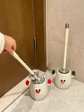 壁掛けトイレブラシセット【可愛いデザイン・隅までお掃除可能】