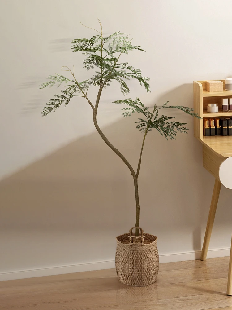 韓国インテリアを再現｜カフェ風部屋の作り方　洗面器と植木鉢の組み合わせで実現