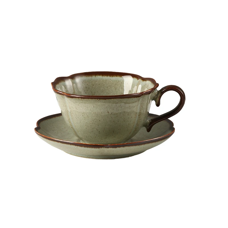レトロデザイン 陶器製コーヒーカップセット：中式風カフェスタイルの実用性とメンテナンスガイド